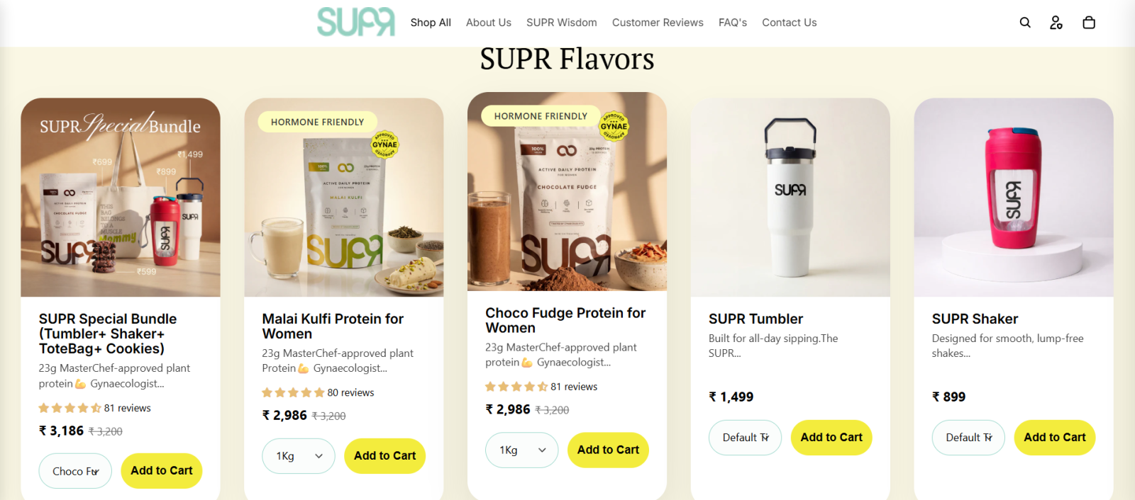 Supr: Building a Modern D2C Brand Experience.